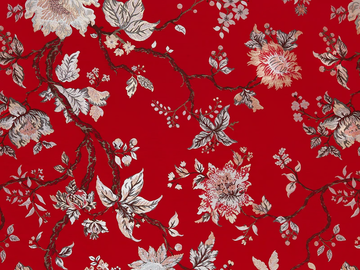 PALERMO - Viscose fabric with floral pattern by Zimmer + Rohde - view 2
